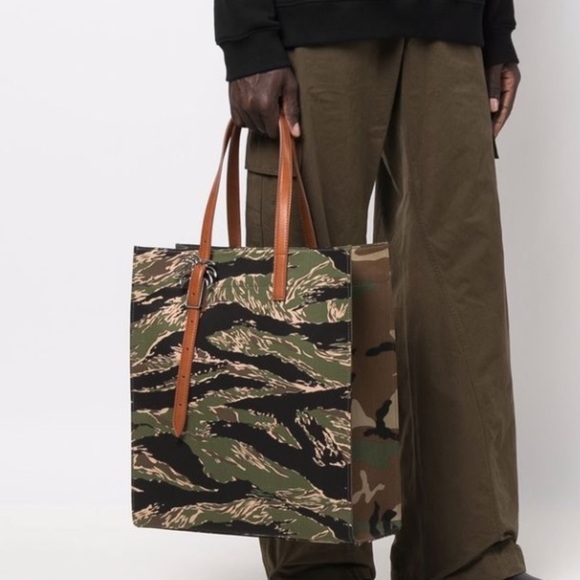 Palm angels unisex jungle print logo tote bag NEW - Picture 2 of 14